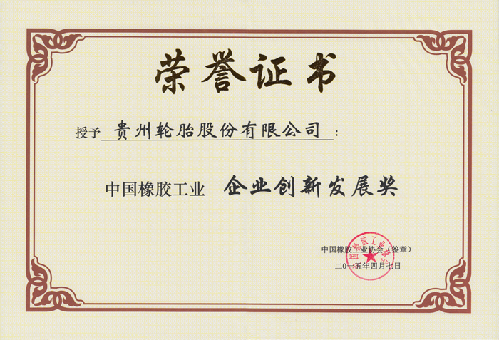 企业创新发展奖