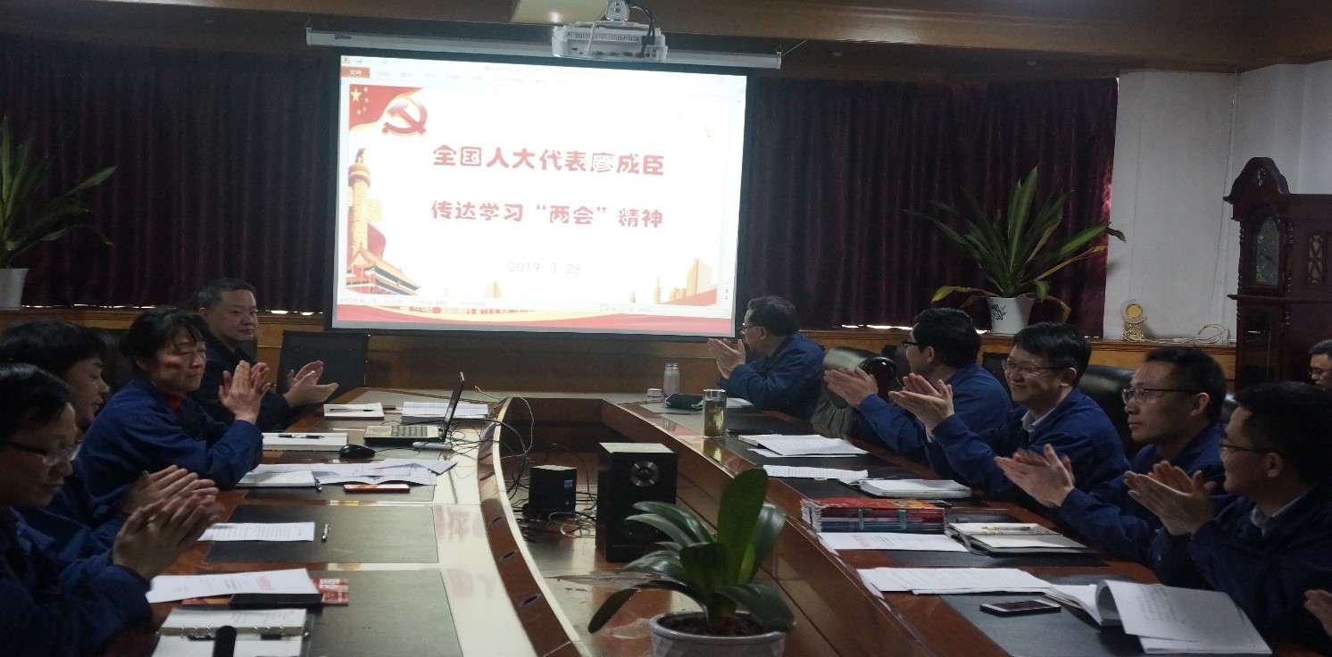 od体育app免费下载全国人大代表廖成臣为党员干部宣讲全国“两会”精神